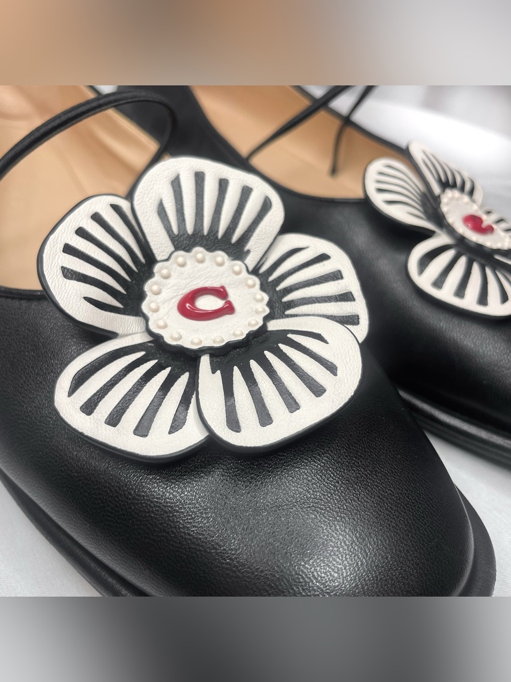 Coach Elaina Tea Rose Ballet Flats - Picture 5 of 11